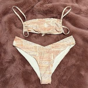 WeWoreWhat Newsprint Bikini